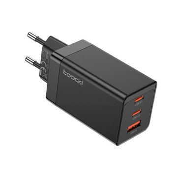 Зарядний пристрій Toocki 67W QC4.0 2xType-C+USB EU black 00000006578 фото